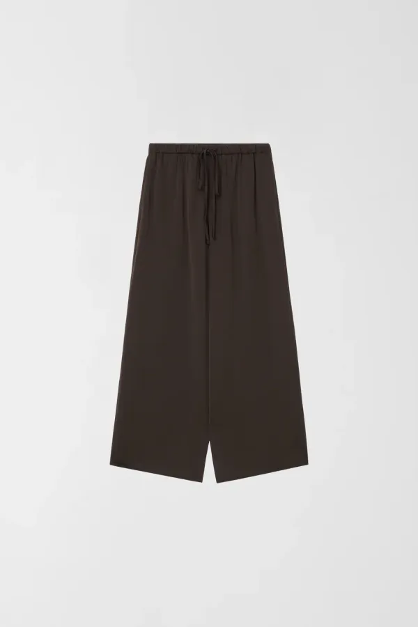 SATIN STRING PANTS_BROWN_OD3C2MPL91BRW