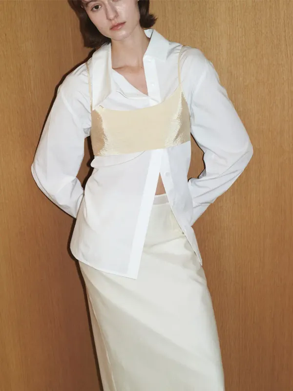 Creased Bustier SW5SB123_2color