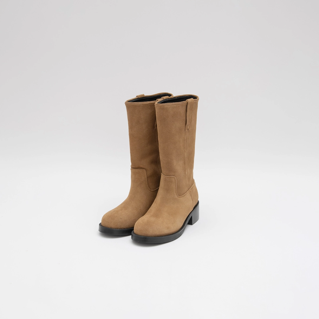 아뜰리에 나인 (Z-SH-3471)COW SUEDE MIDDLE BOOTS 상품 이미지 1