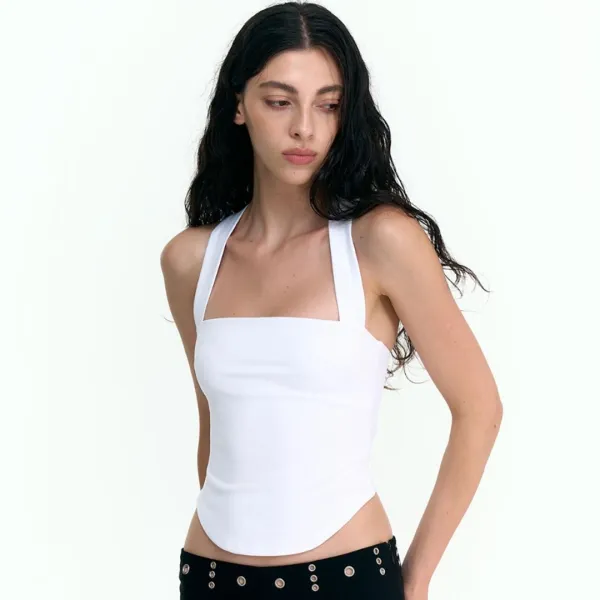 CONTOUR CROSS BACK TANK (WHITE)