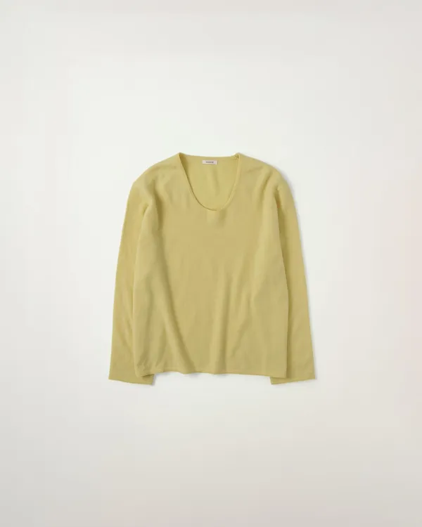 U-Neck Knit [YELLOW]