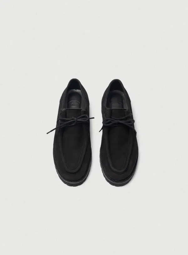 Moc-Toe Derby Shoes_Nubuck Black