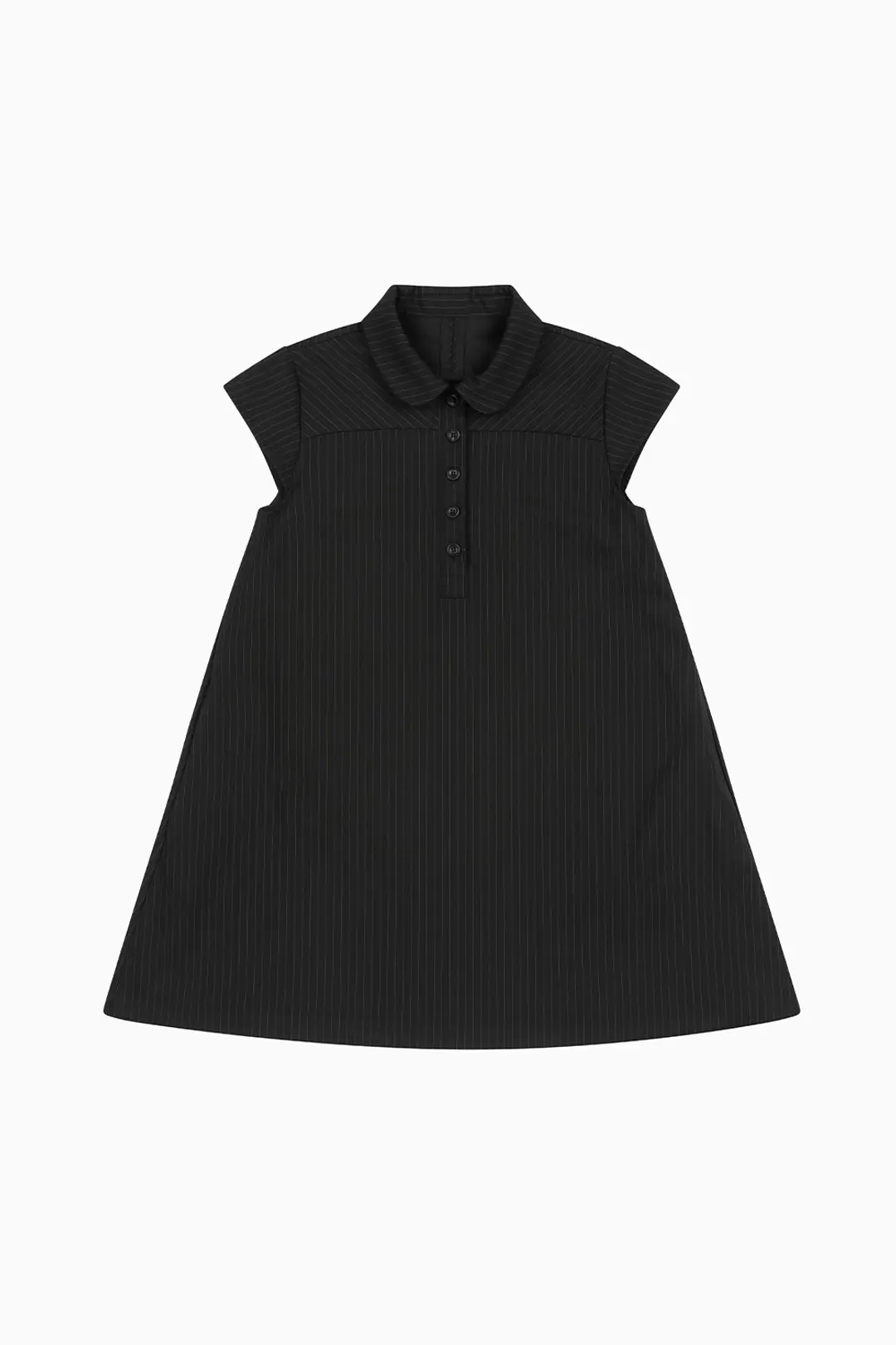 오헤시오 STRIPE A-LINE MINI DRESS, BLACK 상품 이미지 3