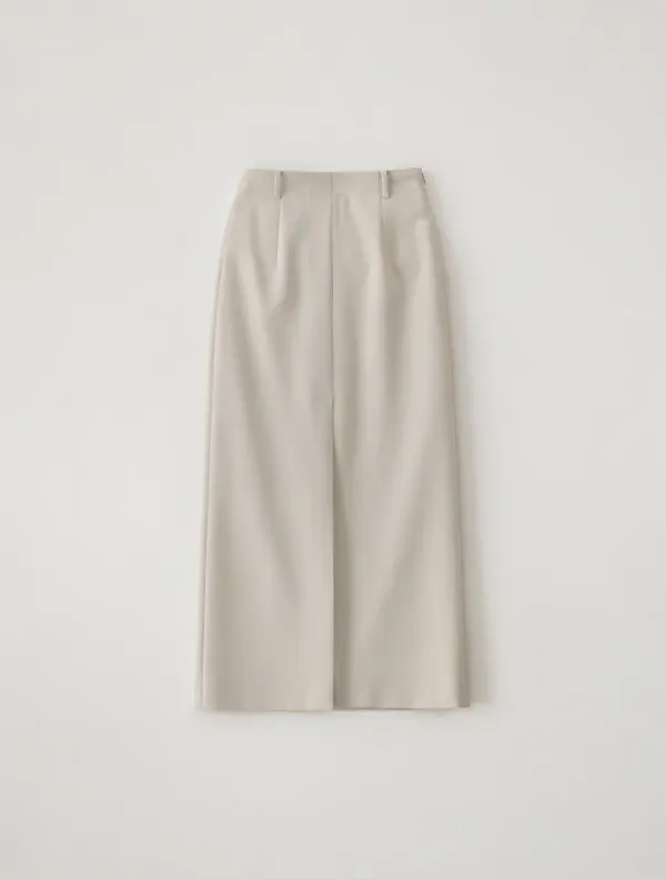 Long Slit Skirt (Cream)