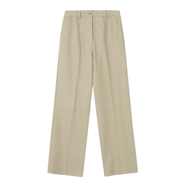 COTTON TWILL PANTS of JAPANESE FABRIC [BEIGE]