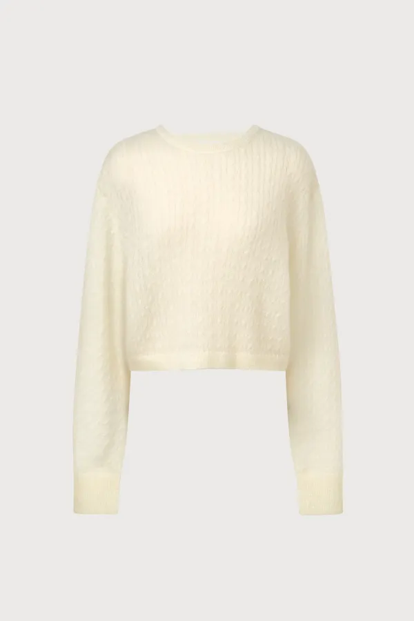 Part.8 Kidmohair scoop back knit (3C)