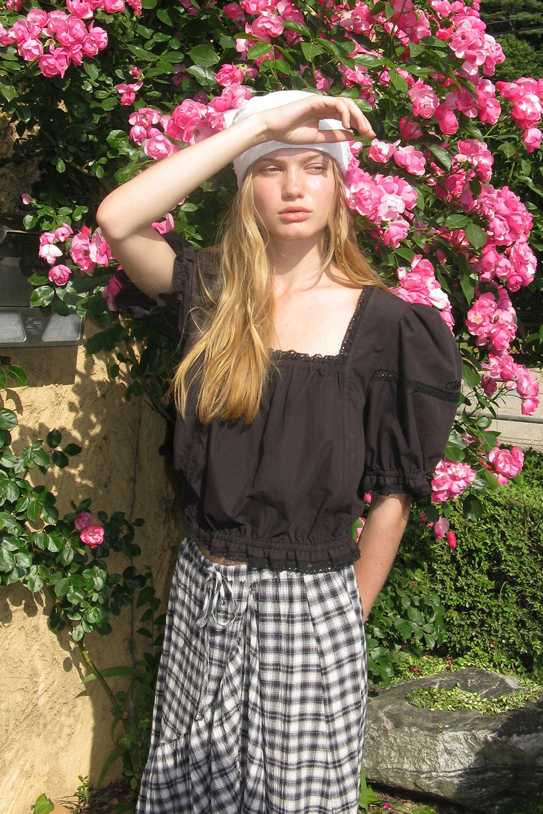 위드아웃썸머 Blanc puff blouse_black 상품 이미지 2