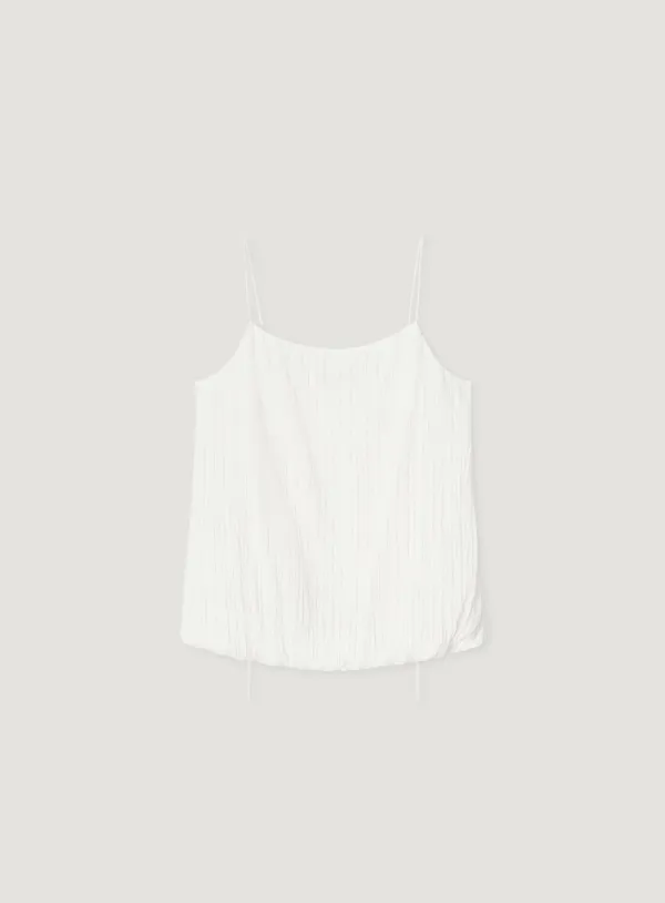 SEEN PLEATS BLOUSE_WHITE