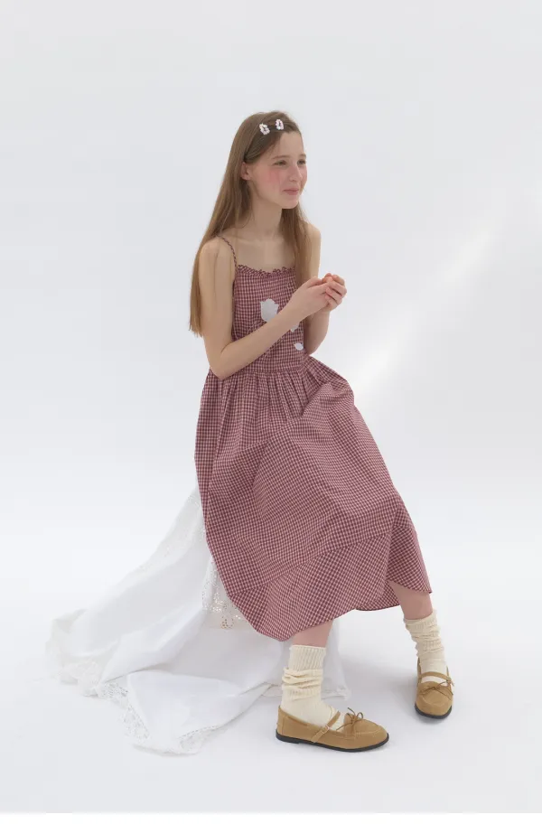 Patchwork Dress Check