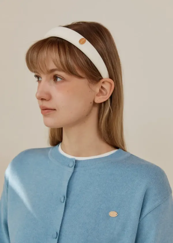 ANC LOGO VOLUME HAIRBAND_WHITE