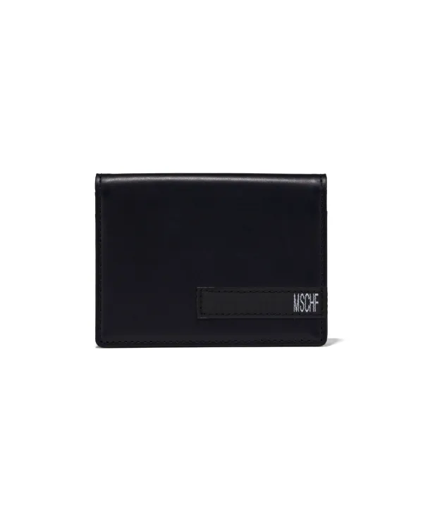 LEATHER SNAP WALLET_BLACK