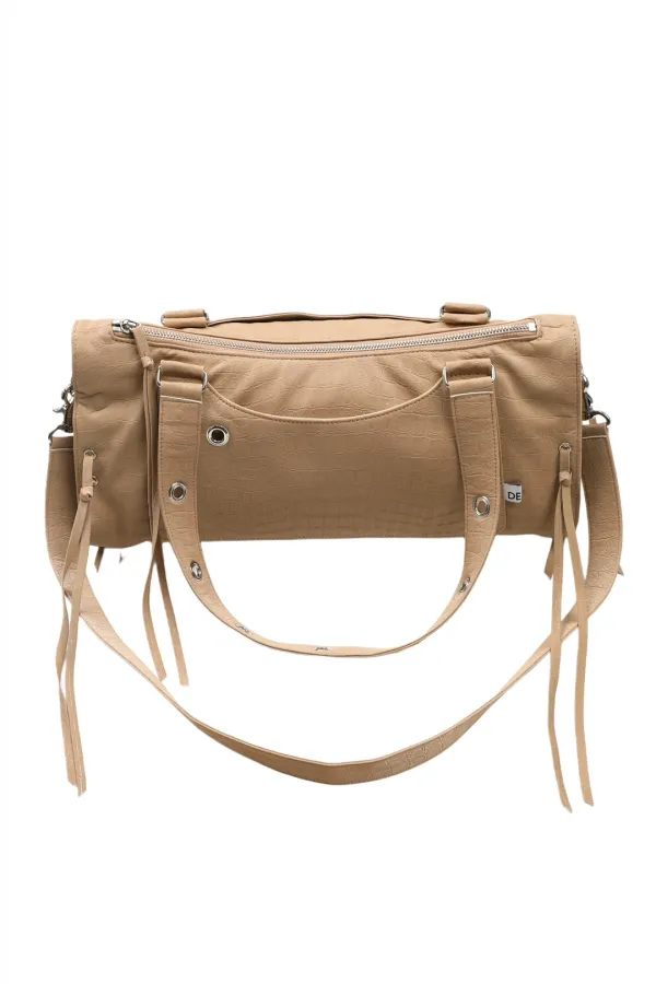 EYELET LEATHER BAG (VER.3) - SAND