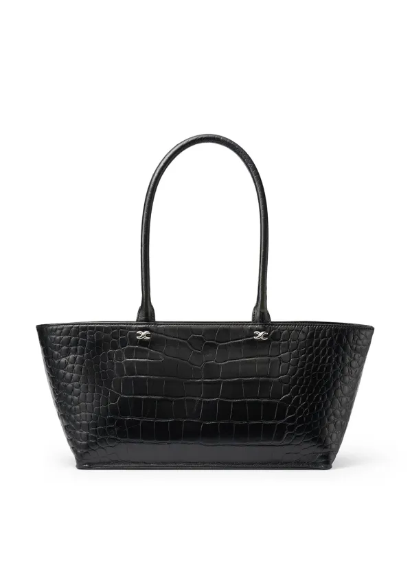 [A] Croc Leather Bag
