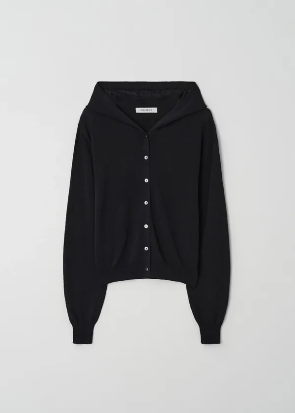 Summer hood cardigan (black)