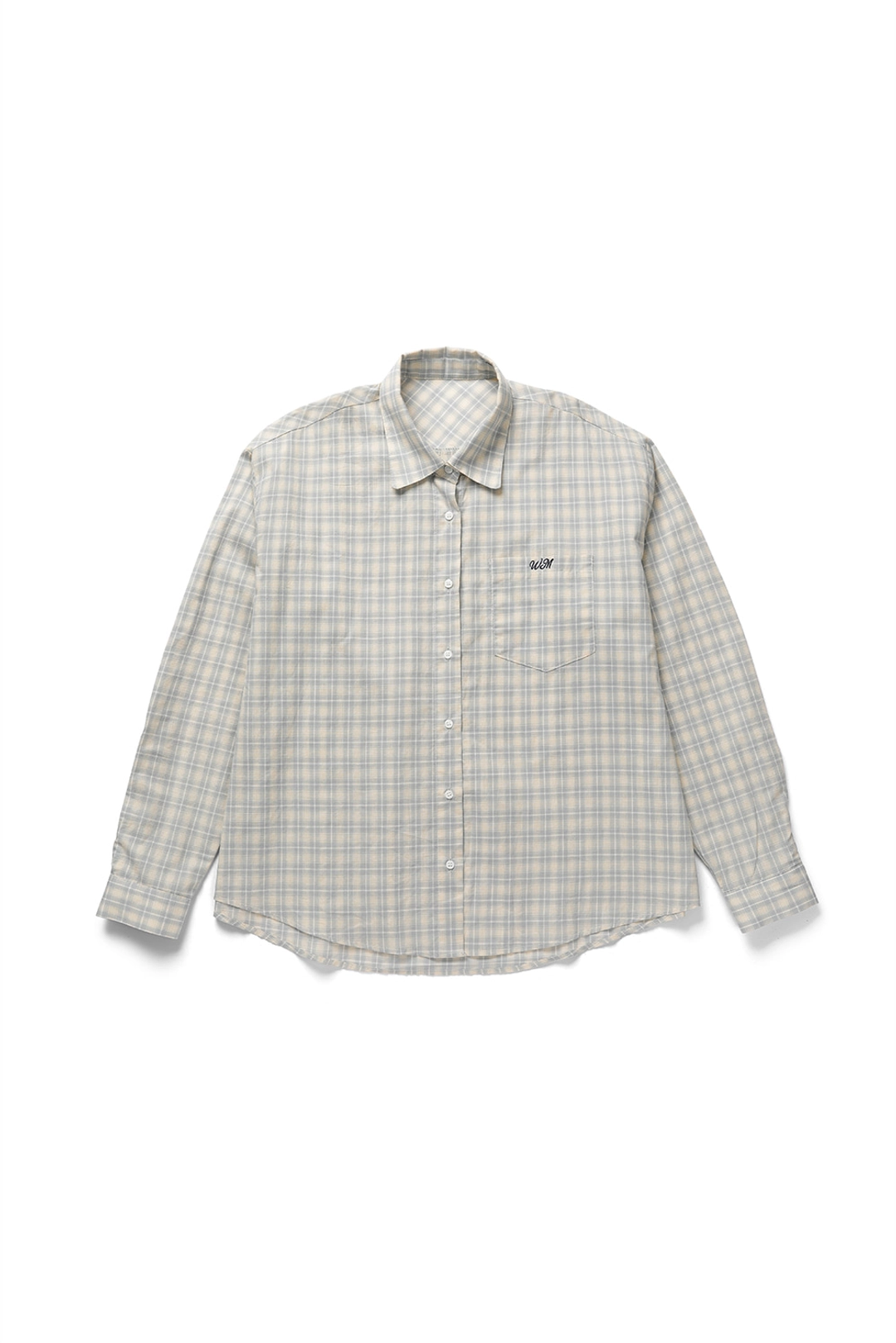 위드아웃썸머 Peeky check shirt_skyblue 상품 이미지 1