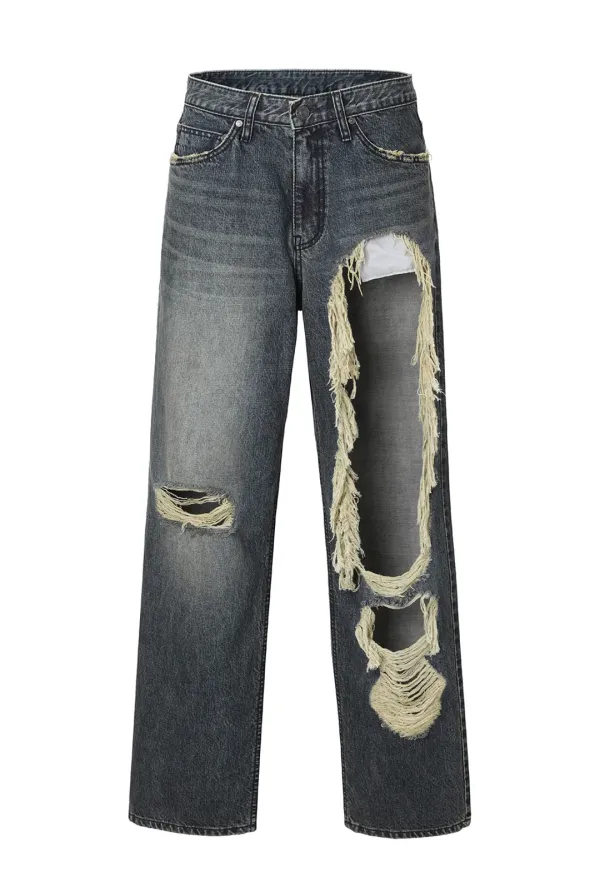 Ribbon tab jeans