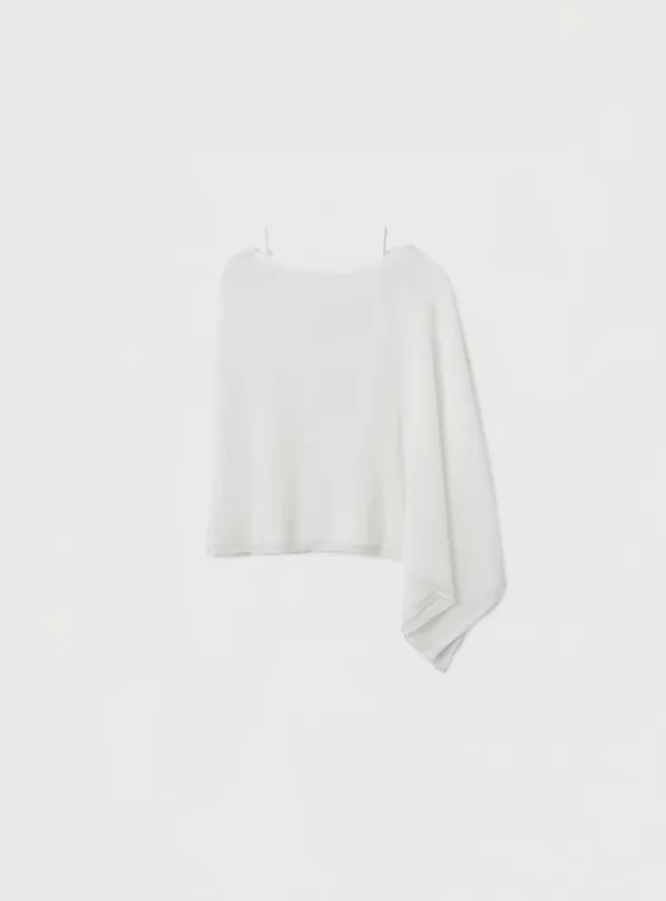 SOFT SHAWL KNIT SET - IVORY