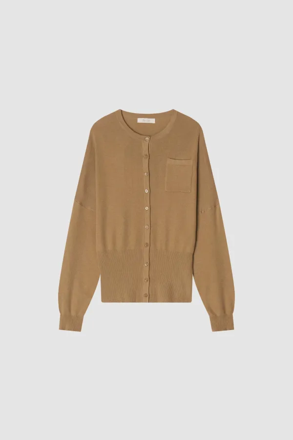 Julie Pocket Cardigan_Beige