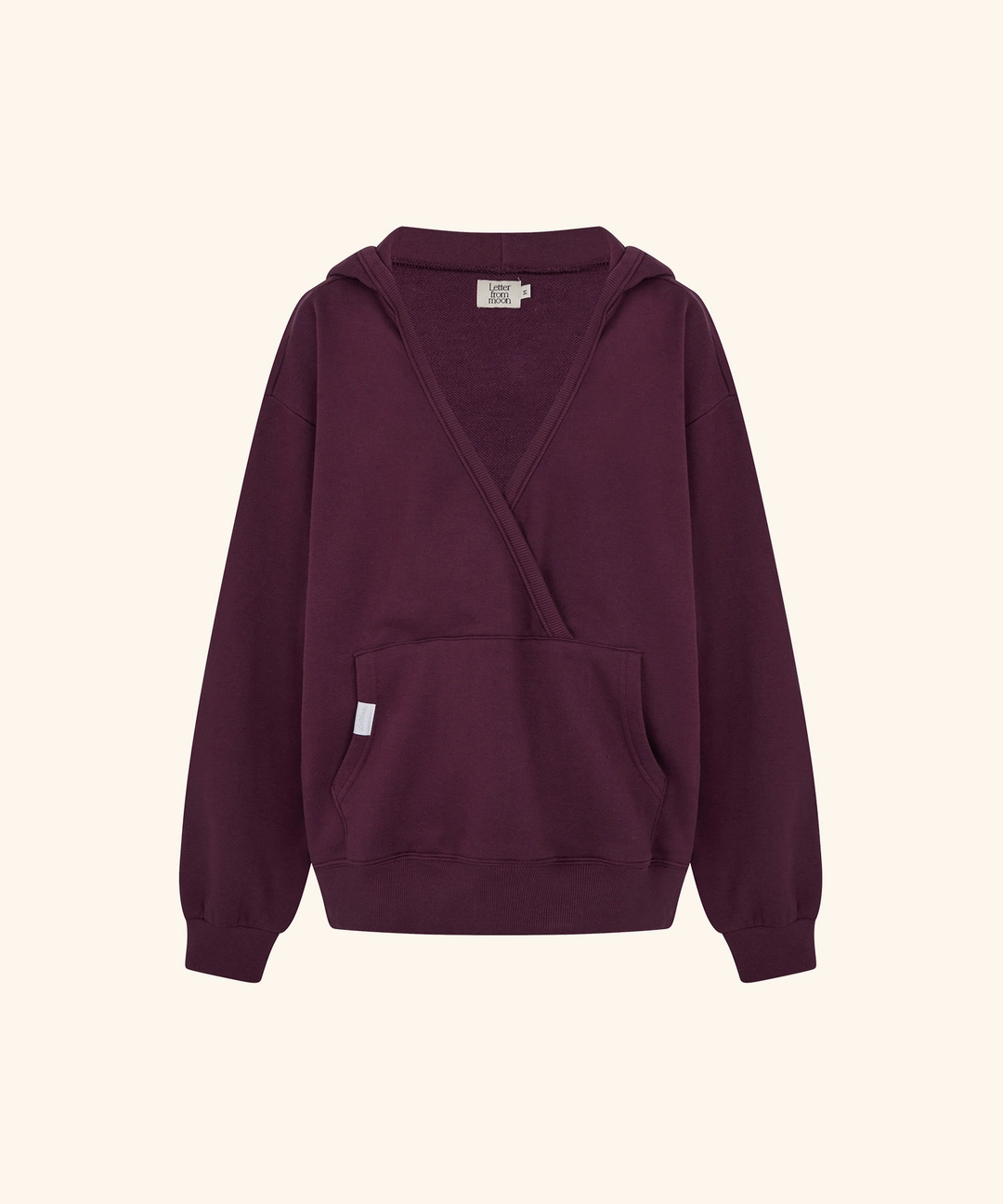 레터프롬문 [9/22 11:00am Coming soon] Letters Muse V-Neck Hoodie (Plum) 상품 이미지 1