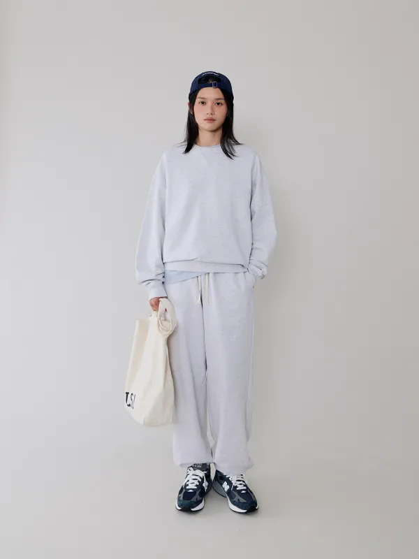 LSO sweatpants_melange white