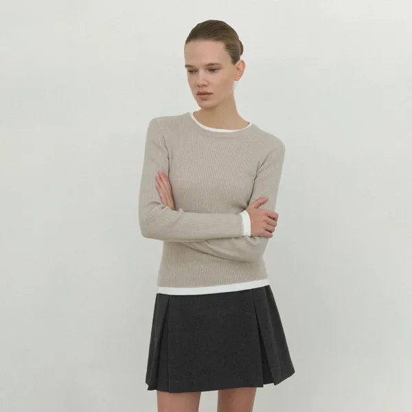 (Z-SK-4987)ESSENTIAL WARM MINI SKIRT S