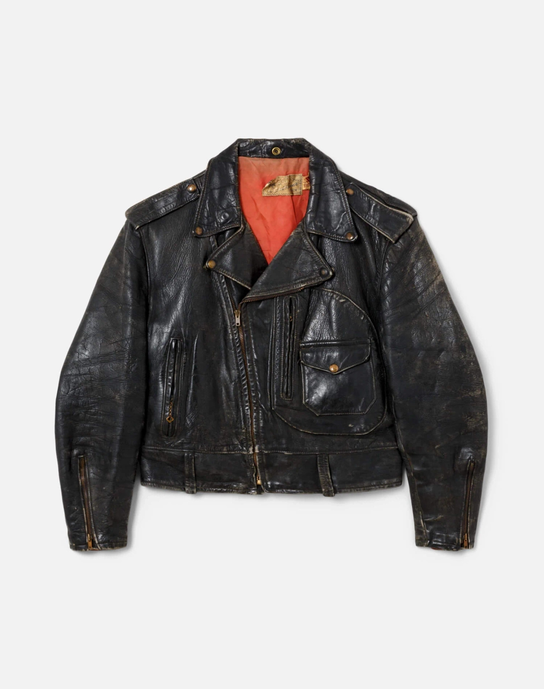 리던 50s Leather Moto Jacket- #24 상품 이미지 1