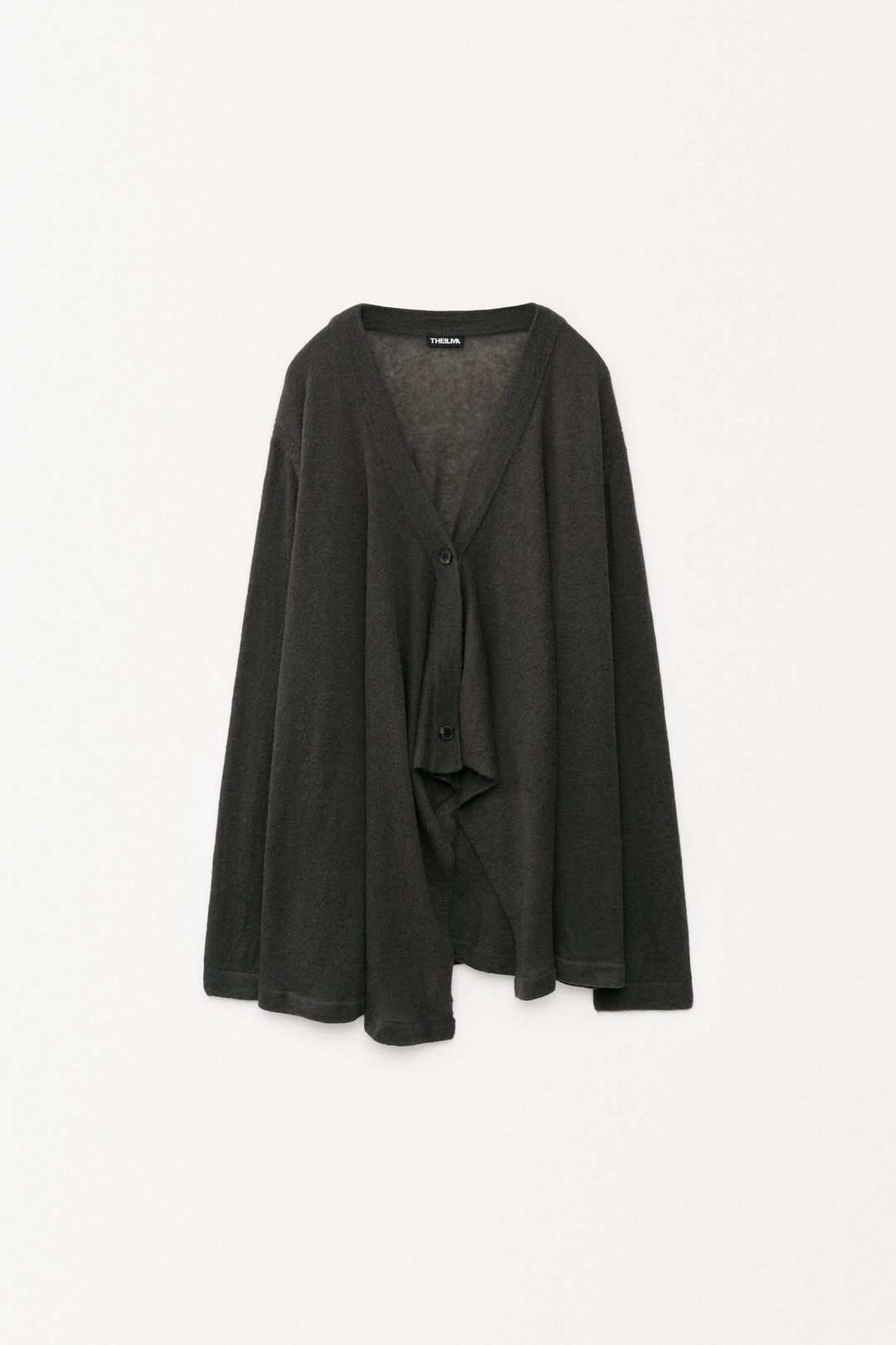 더일마 More Back Open Knit Cardigan gray 상품 이미지 1