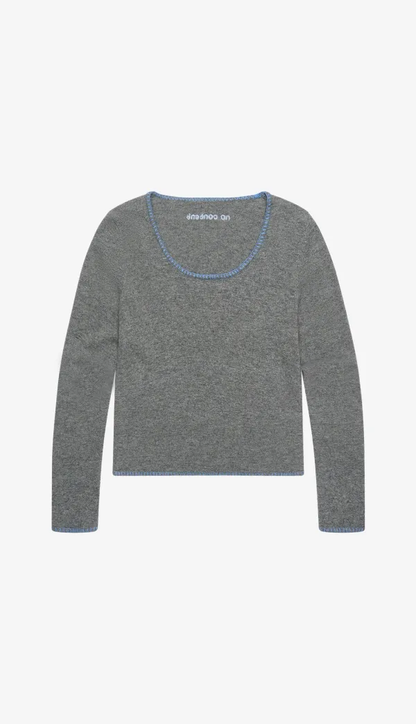 266. Stitched Knit _ Grey