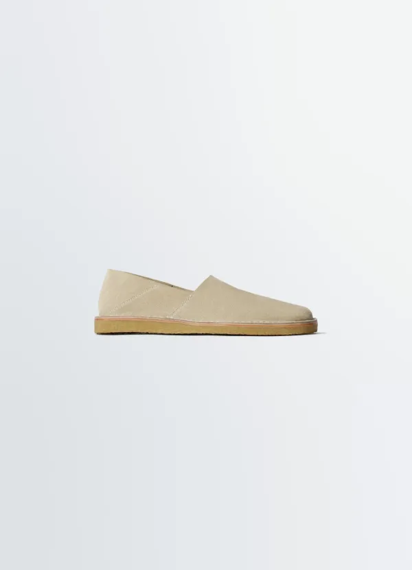 SQUARE SLIP-ON LOAFERS IN SUEDE LEATHER