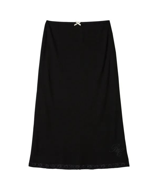 Giselle Jersey Long Skirt-Black