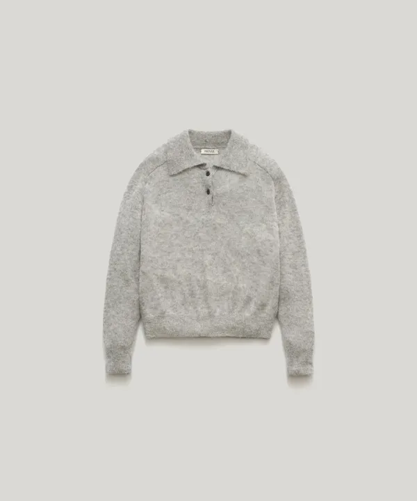 2ND / PVIL Alpaca Polo Knit(Gray) pre-order