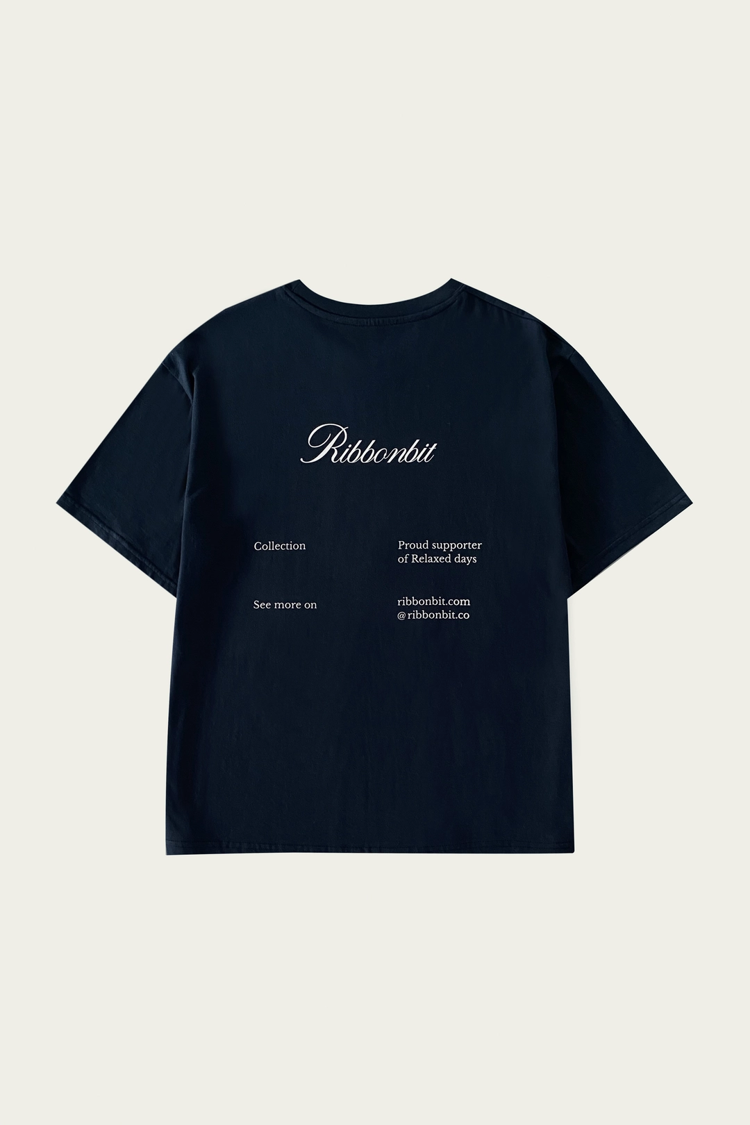 리본빛 (8차) Meonzi T-shirts - Navy 상품 이미지 3