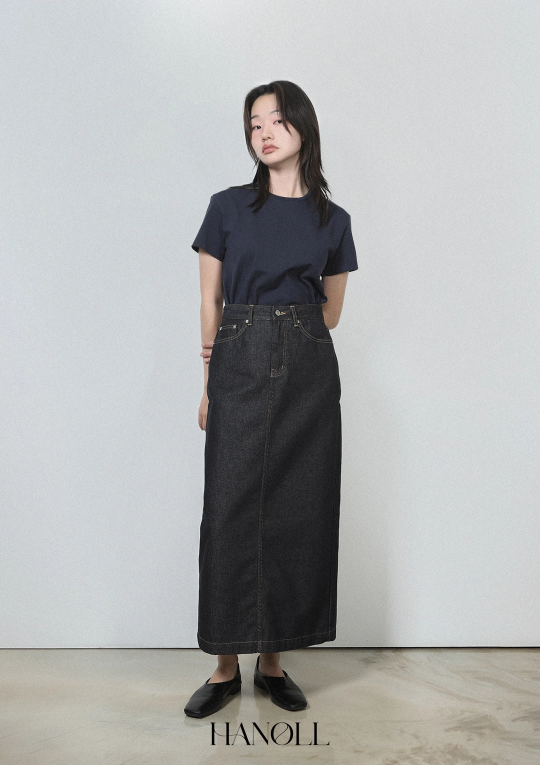 한올 Mini More Tee (Navy) 상품 이미지 2