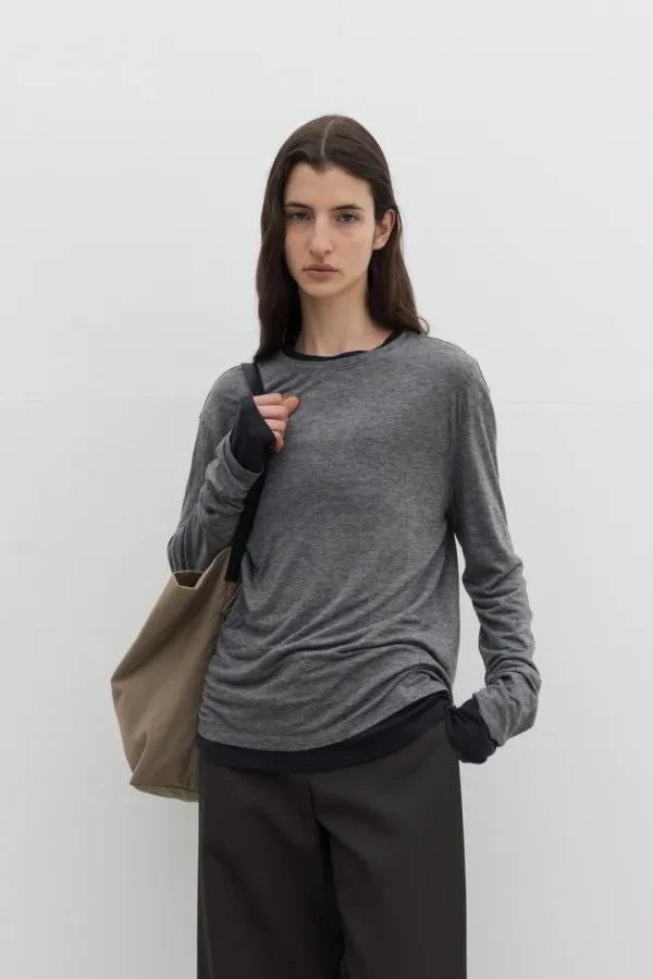 [2nd] [Exclusive] Wool Standard T-Shirt (Light Beige / Gray / Brown / Melange Gray / Dark Gray)