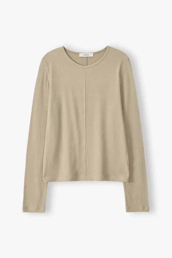 Line Point Tee (Beige)