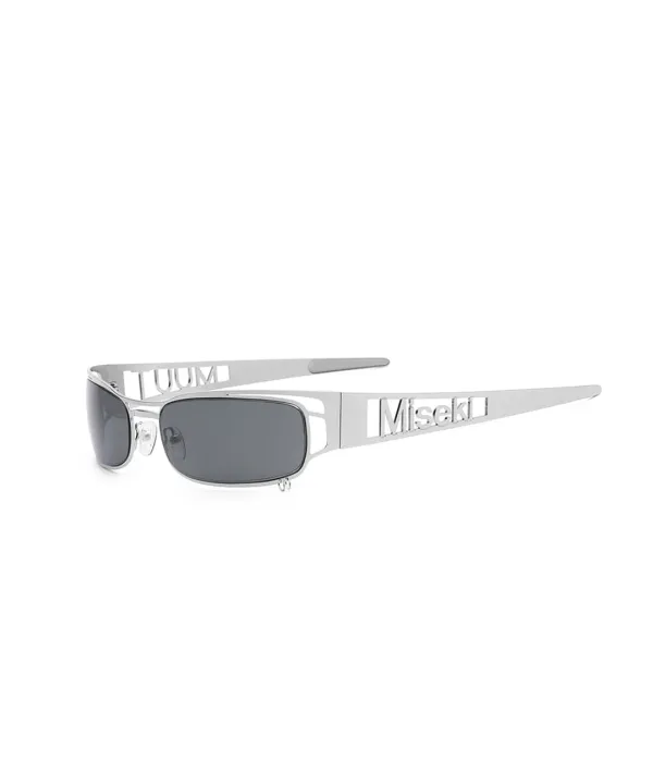 [X MUUT] MM1 logo headband eyewear SHINY SILVER / BLACK