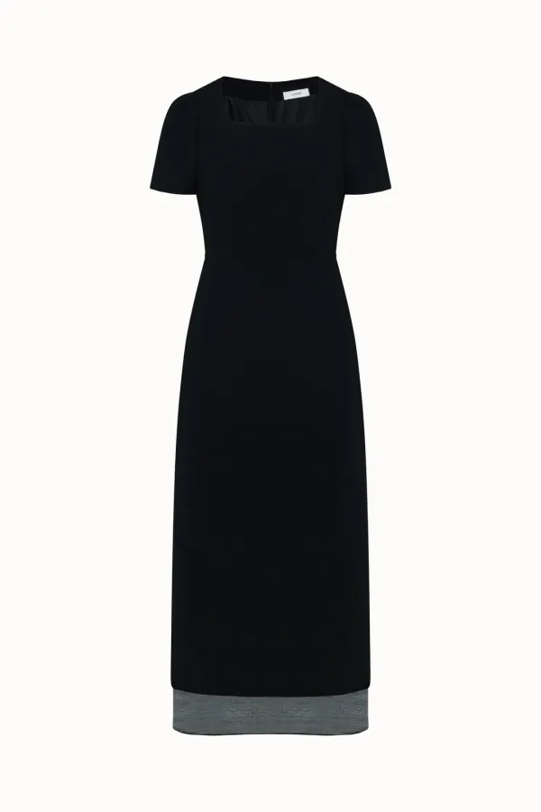 [8차 리오더][사이즈 추가]Square See-through Dress[LMBFCO25DR5806]-Black