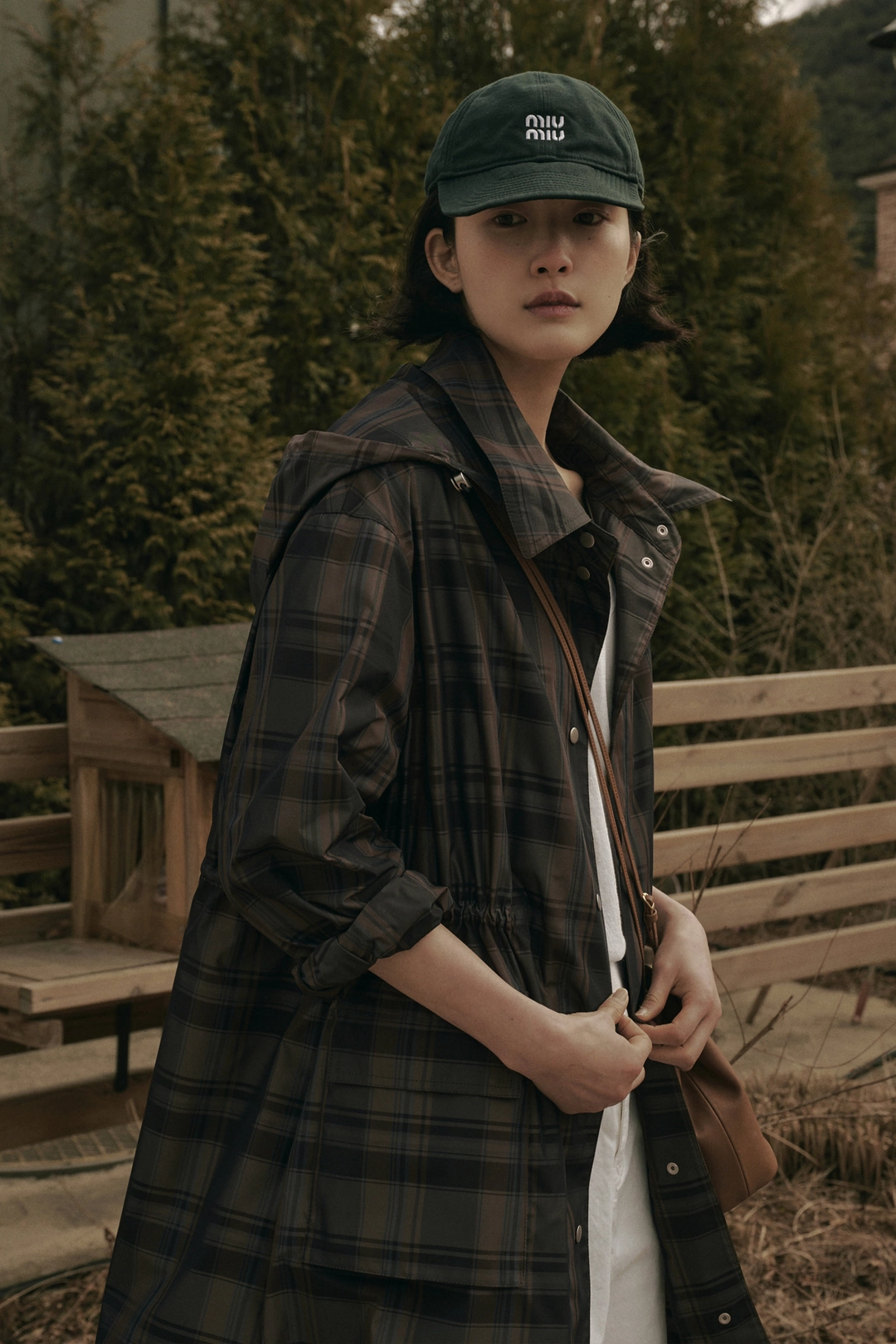 세이지먼트 MASS HOOD TRENCH COAT_CHECK 상품 이미지 2