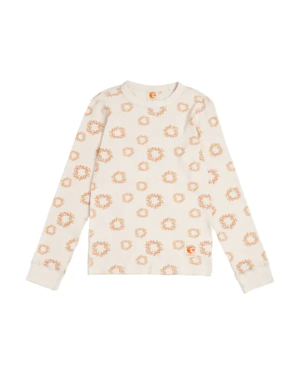 HS x Hank Hawaiian Garlands LS Tee(W)_Ivory