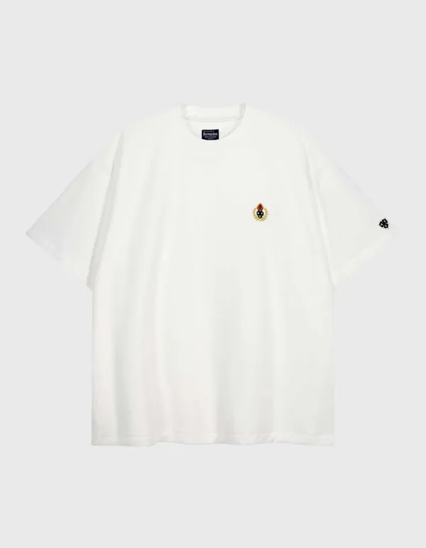 CREST TOWEL HALF-SLEEVE / White