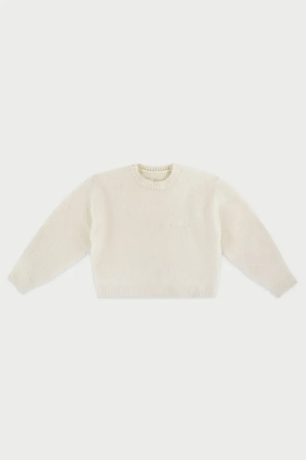 Cuddle brush knit_ivory