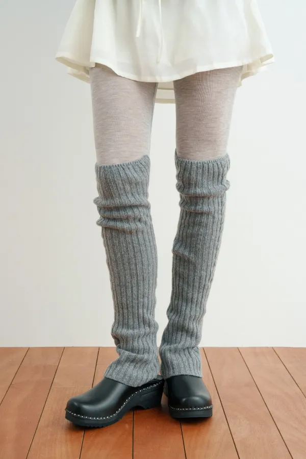Cable Knit Warmer (Melange Grey)