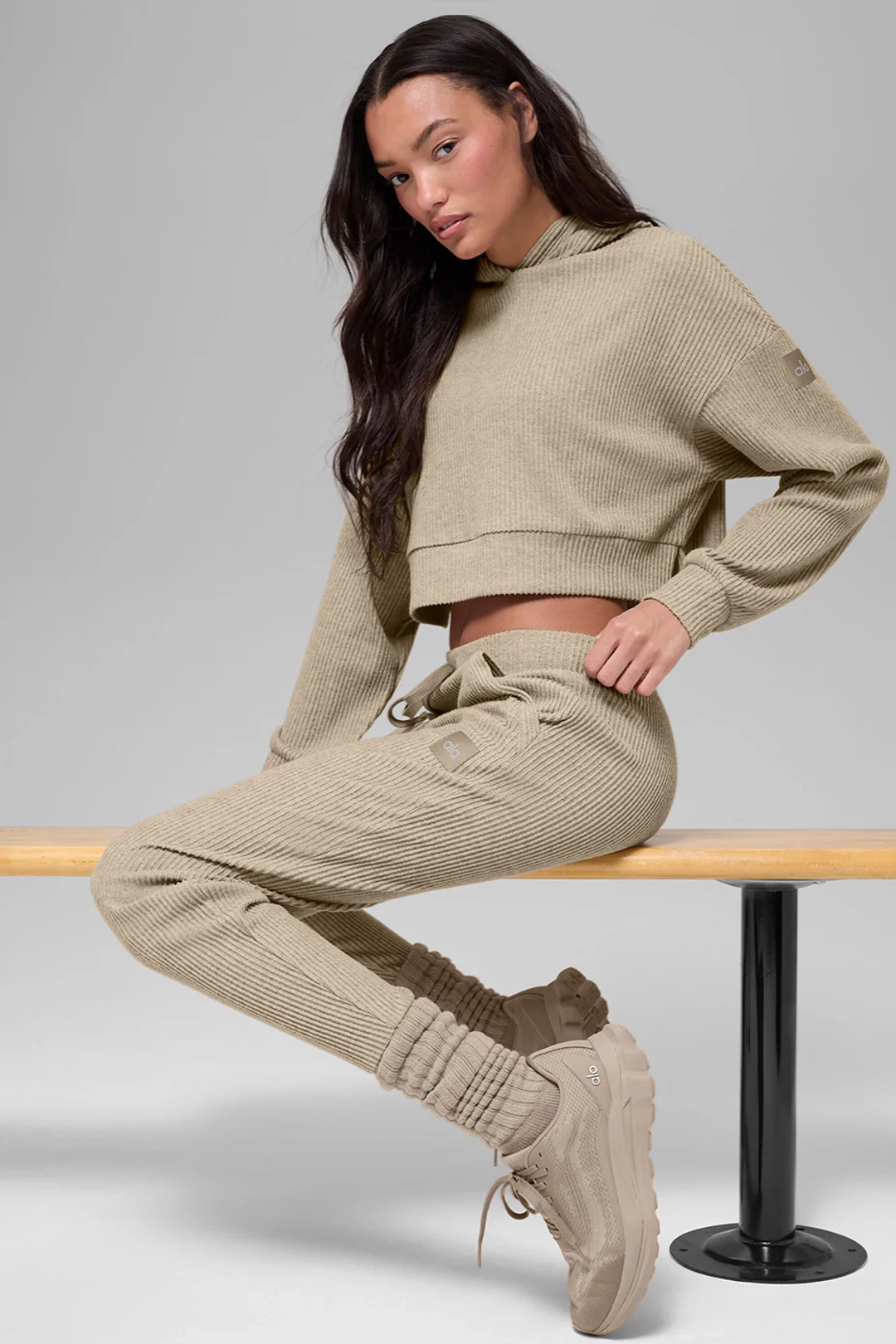 알로요가 Unisex Scrunch Sock - Gravel 상품 이미지 2