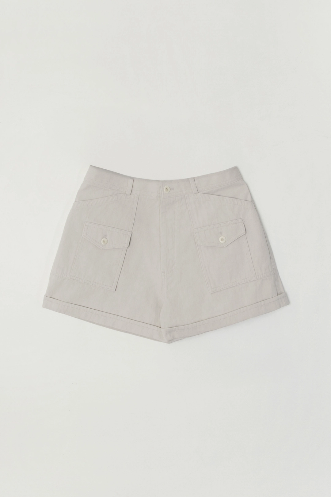 세이지먼트 BRIXEL COTTON HALF PANTS_LIGHT GRAY 상품 이미지 1