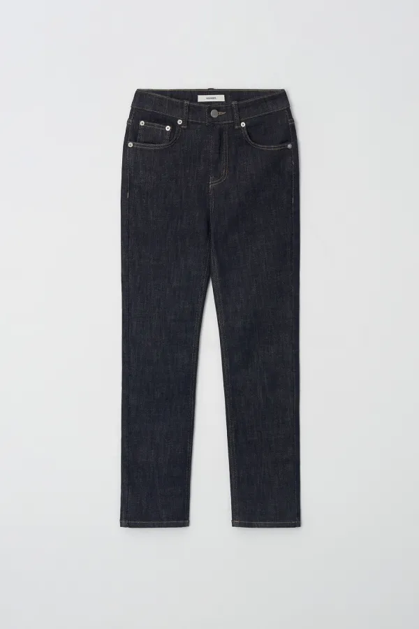 cropped non-fade jeans