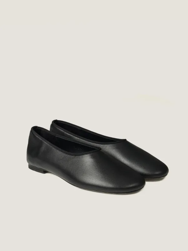 GRACE OPERA FLATS [ Classic Black ] Italian Leather
