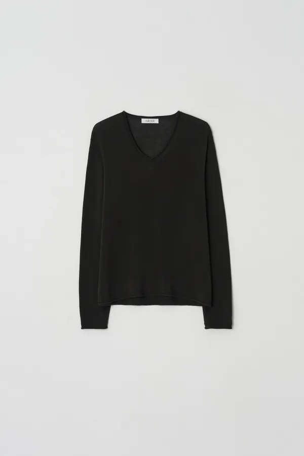 [4th] Rolling V-neck Knit