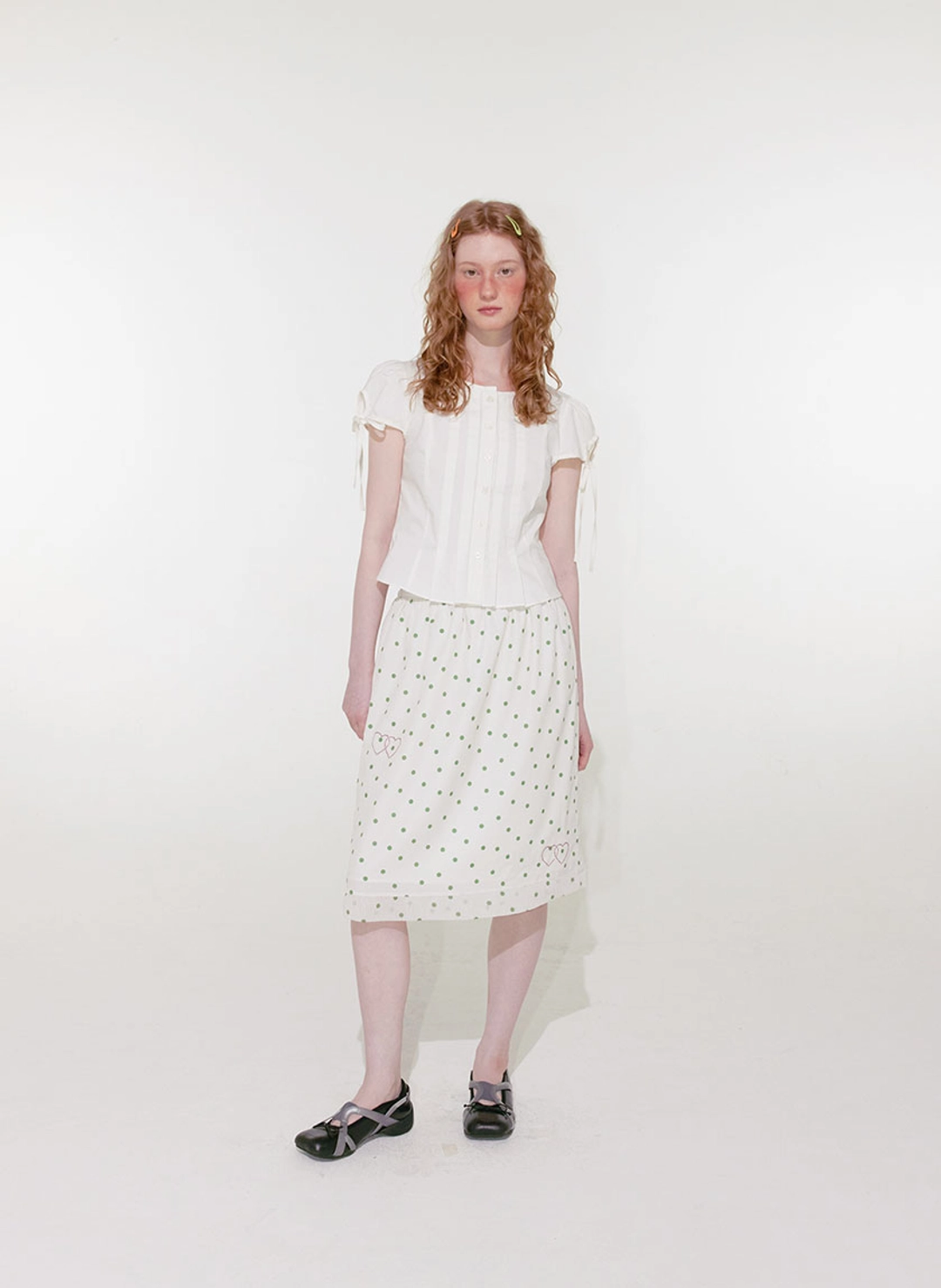 루루서울 Classic Pin Tuck Blouse (Ivory) 상품 이미지 2