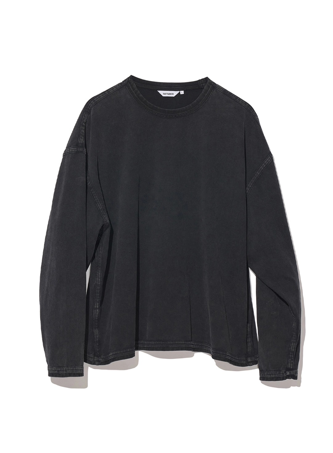 파르티멘토 VTG Washed Binding Long Sleeve_Black 상품 이미지 1