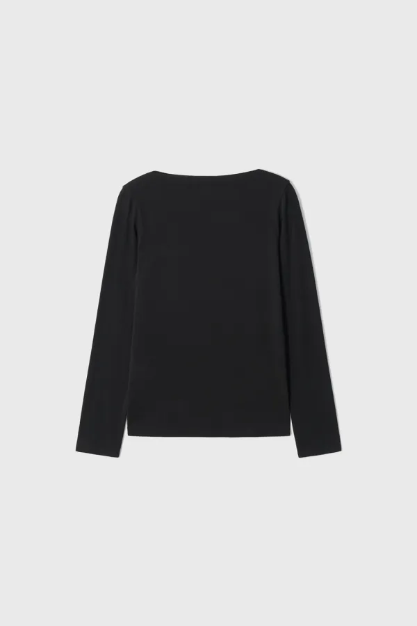 Stretch Jersey Top (Black)